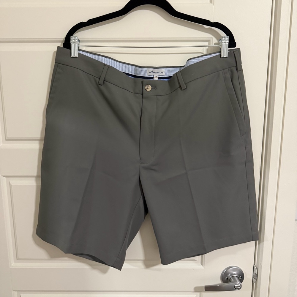 Peter Millar Men's Crown Crafted Gray Shorts